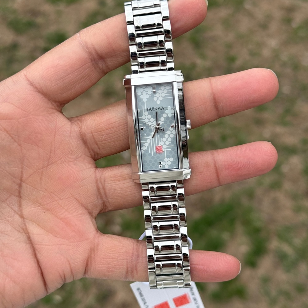 Bulova Frank Lloyd Silver Rectangular Bracelet Wa… - image 7